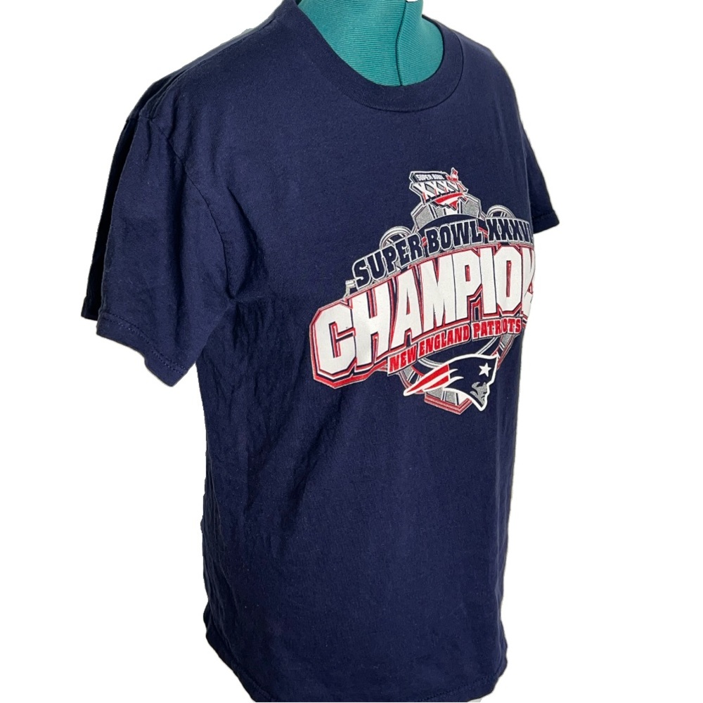 Vintage New England Patriots Super Bowl 36 Champions Shirt 2002 size M - Picture 4 of 6